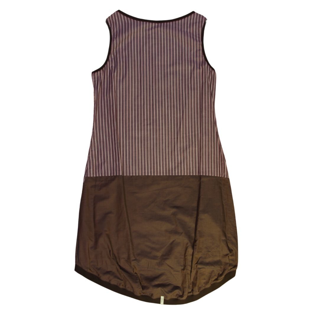 anna * pollack, Kleid Sonnenbrise braun , Uni und Streif, Ansicht Rücken