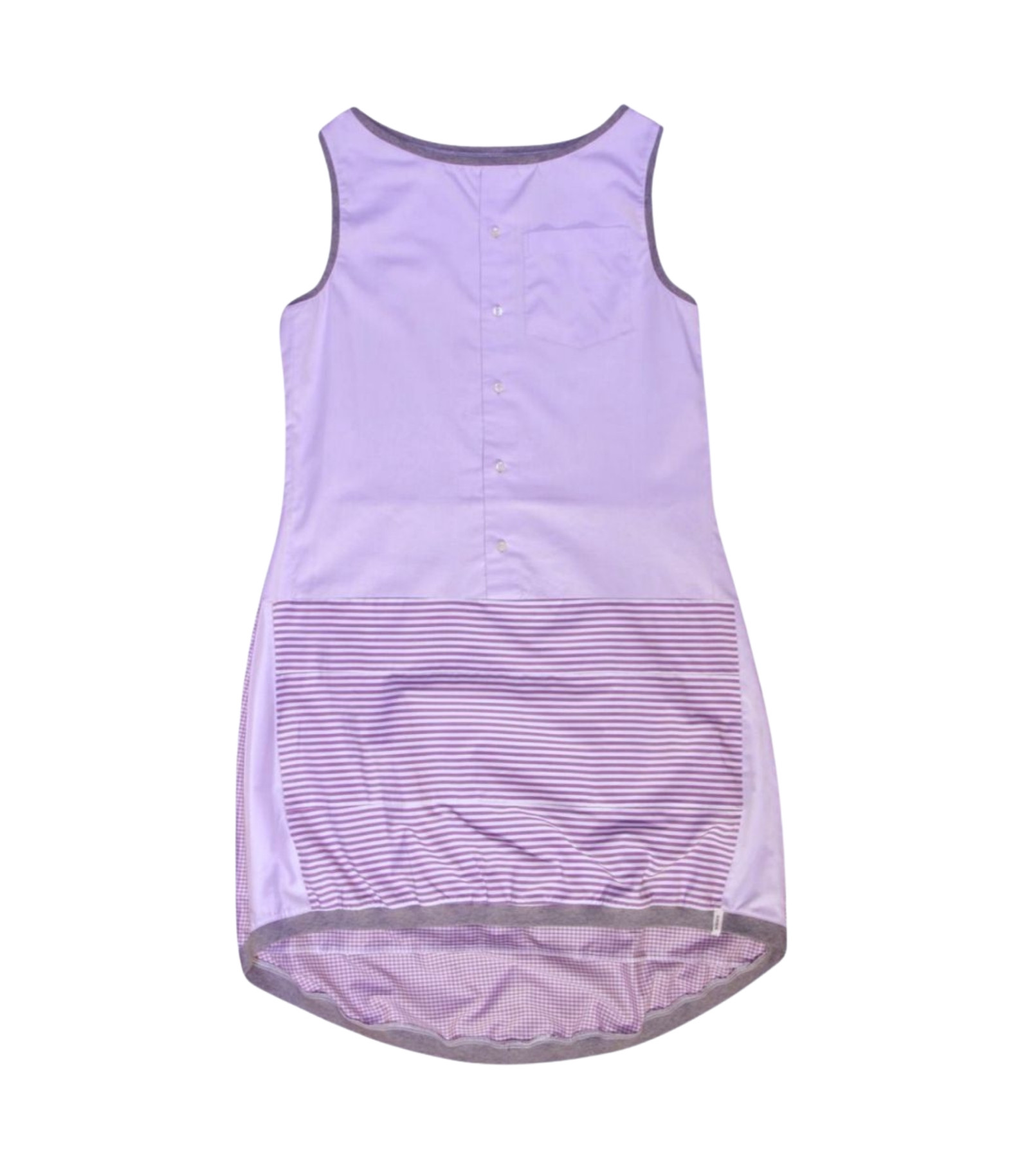 anna * pollack, Kleid Sonnenbrise flieder , Uni und Streif, Ansicht Vorne