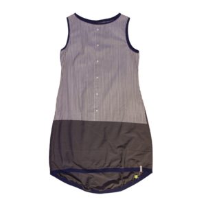 anna * pollack, Kleid Sonnenbrise grau , Uni und Streif, Ansicht Vorne