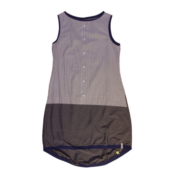 anna * pollack, Kleid Sonnenbrise grau , Uni und Streif, Ansicht Vorne