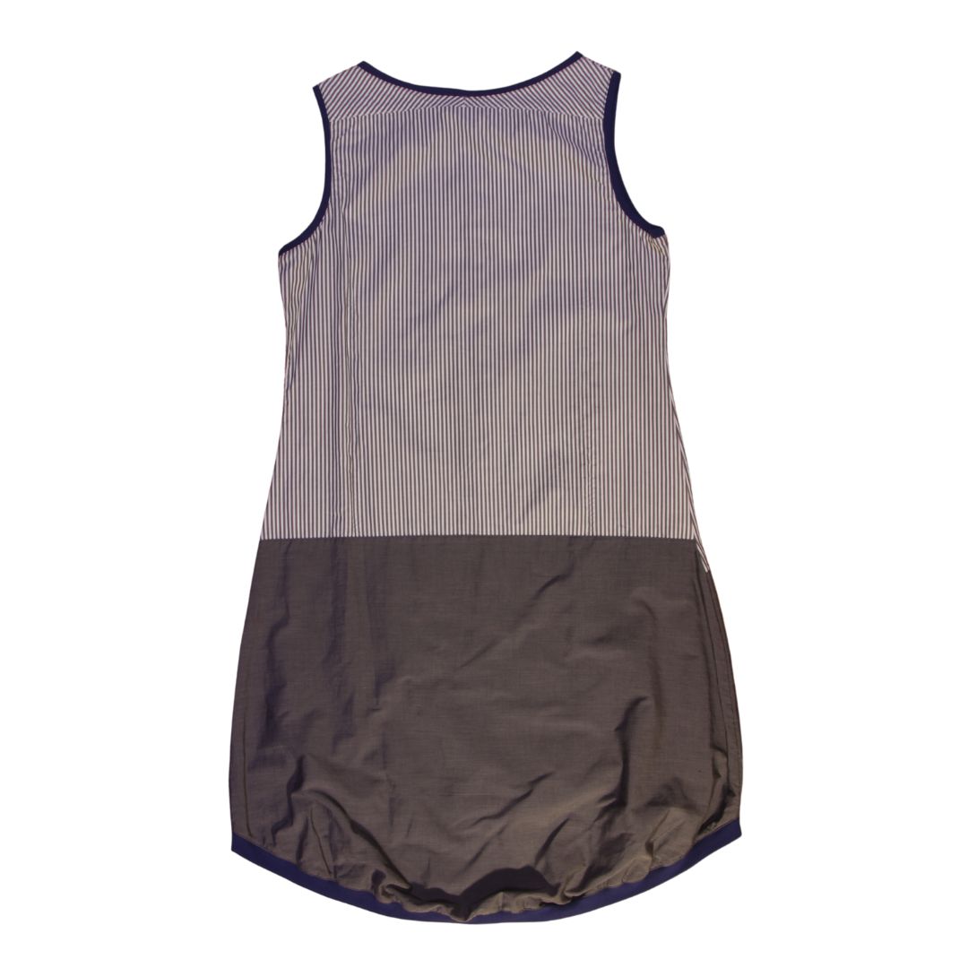 anna * pollack, Kleid Sonnenbrise grau , Uni und Streif, Ansicht Rücken