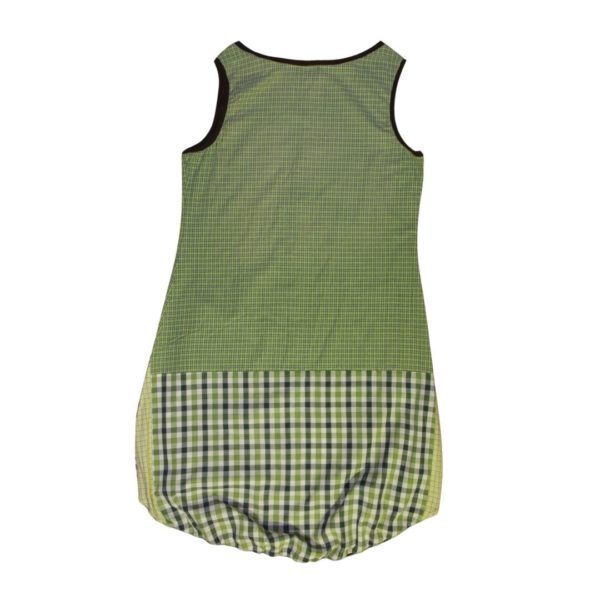 anna * pollack, Kleid Sonnenbrise grün , Karo mit Karo, Ansicht Rücken