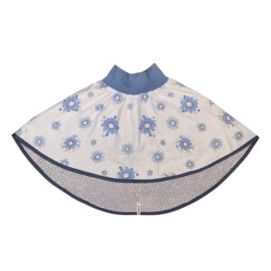 anna * pollack, Wenderock 110-134, blumig blau lila, Vorderseite blau