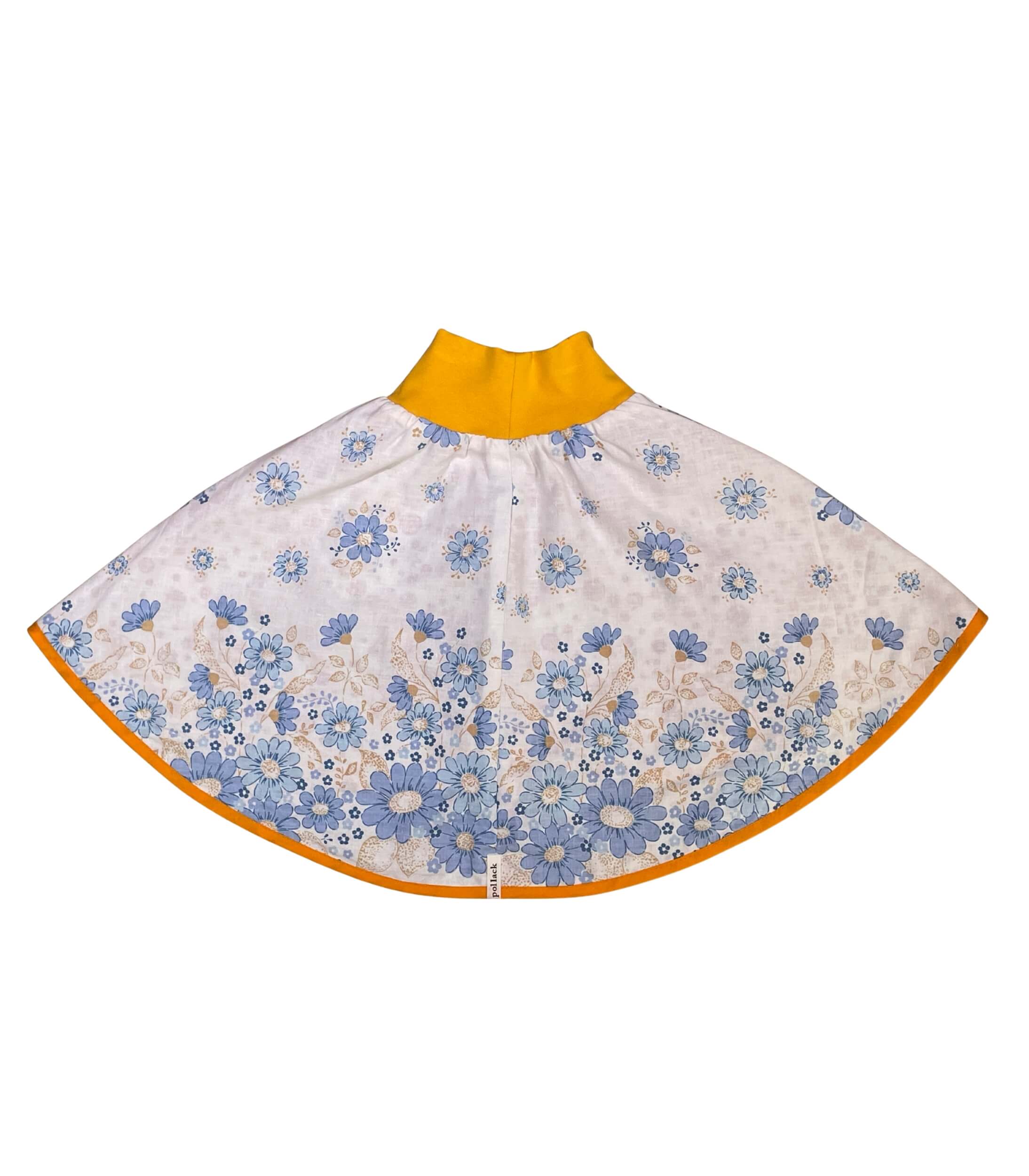 anna * pollack, Wenderock 110-134, rosa blau blumig, Rückseite blau