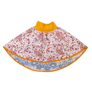 anna * pollack, Wenderock 110-134, rosa blau blumig, Vorderseite rosa