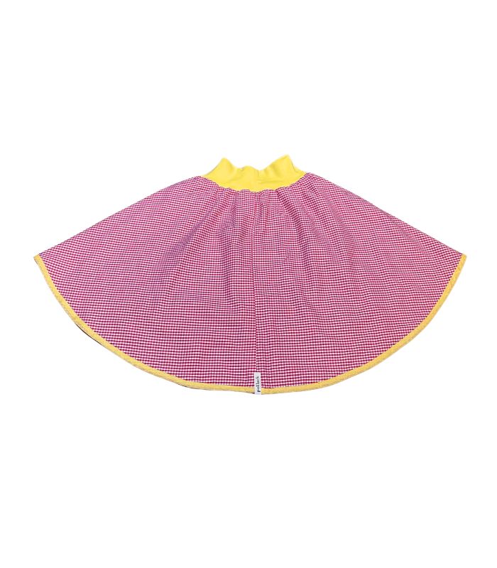 anna * pollack, Wenderock, 110-134, Karo Rot Blau Pilze, Rückseite rot Karo