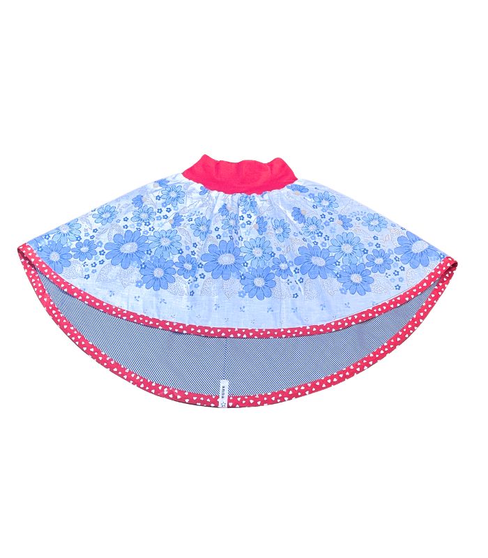 anna * pollack, Wenderock 80-110, Blau geblümt, Vorderseite Blau geblümt