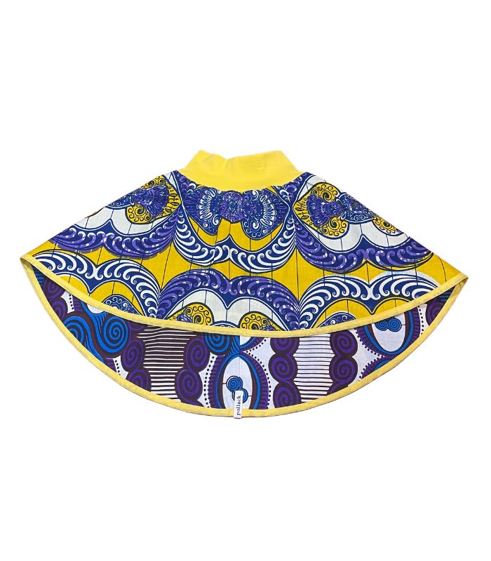 anna * pollack, Wenderock 80-110, Lila Gelb Afrika, Vorderseite Afrika Gelb