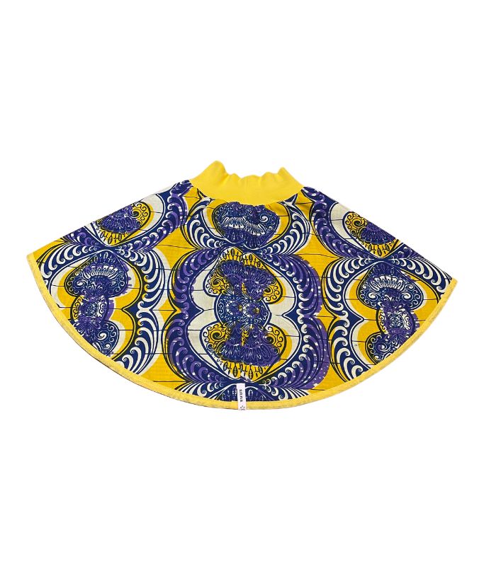 anna * pollack, Wenderock 80-110, Lila Gelb Afrika, Rückseite Afrika Gelb