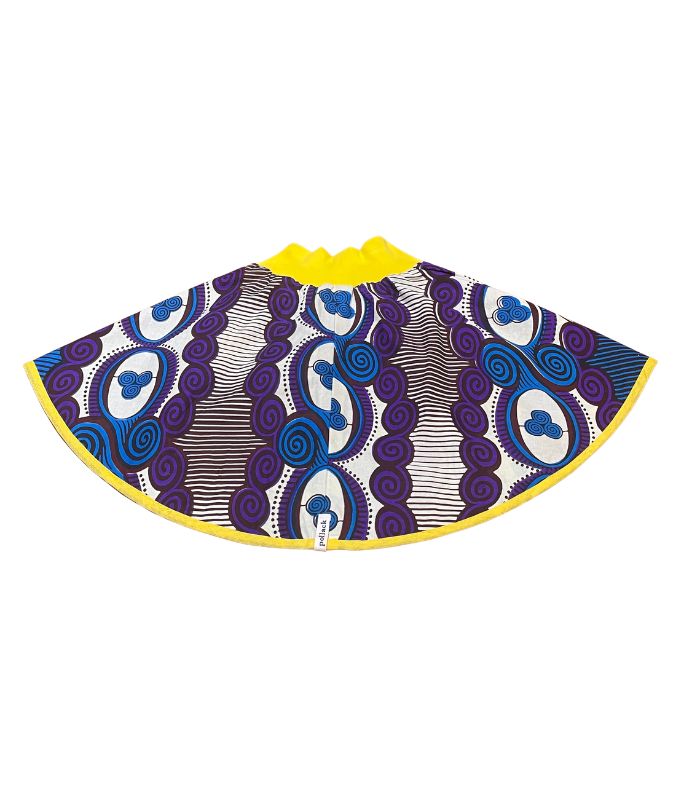 anna * pollack, Wenderock 80-110, Lila Gelb Afrika, Rückseite Afrika Lila