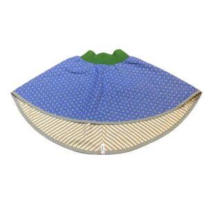 anna * pollack, Wenderock, 110-134, Grün Blau Streif, geblümt, Vorderseite geblümt Blau