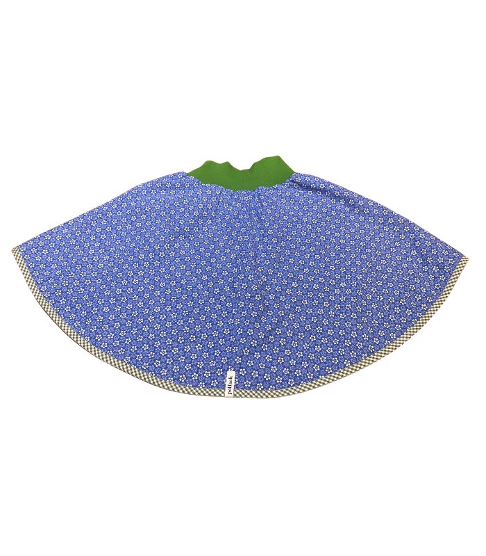 anna * pollack, Wenderock, 110-134, Grün Blau Streif, geblümt, Rückseite geblümt Blau