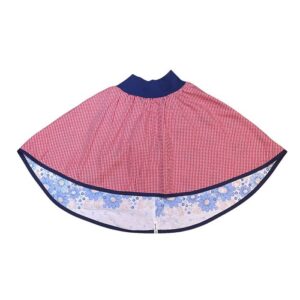 anna * pollack, Wenderock 134-152, rot blau, Vorderseite Karo rot