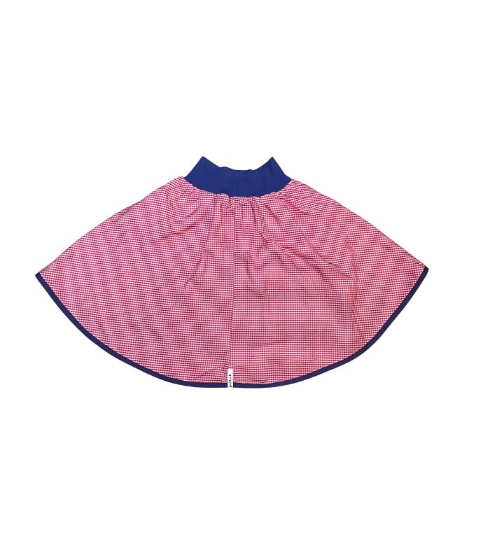 anna * pollack, Wenderock 134-152, rot blau, Rückseite Karo rot