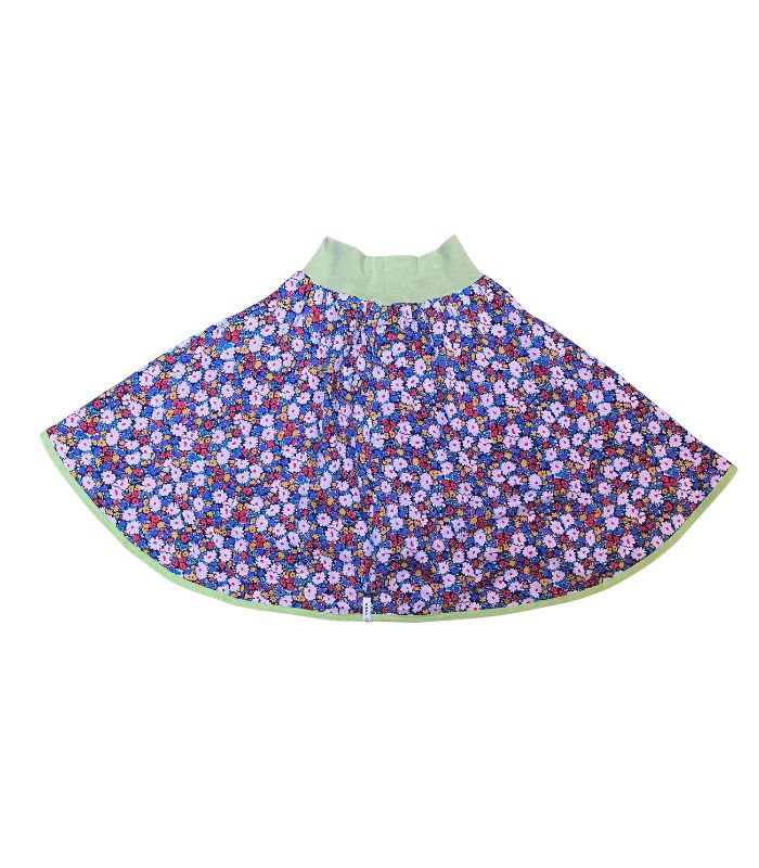 anna * pollack, Wenderock 152-164, rot und blumig, Rückseite blumig