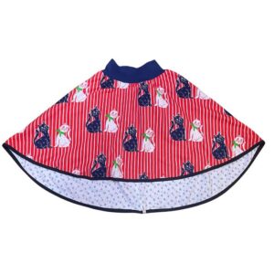 anna * pollack, Wenderock 152-164, Jersey, Katzen und blumig, Vorderseite Katzig