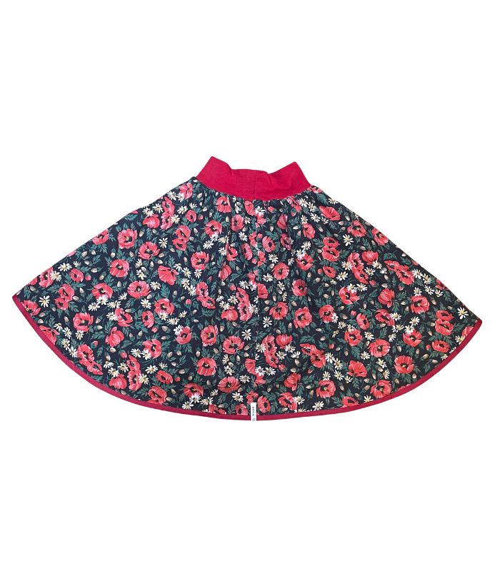 anna * pollack, Wenderock 152-164, rot blumig, Rückseite Blumig Rot