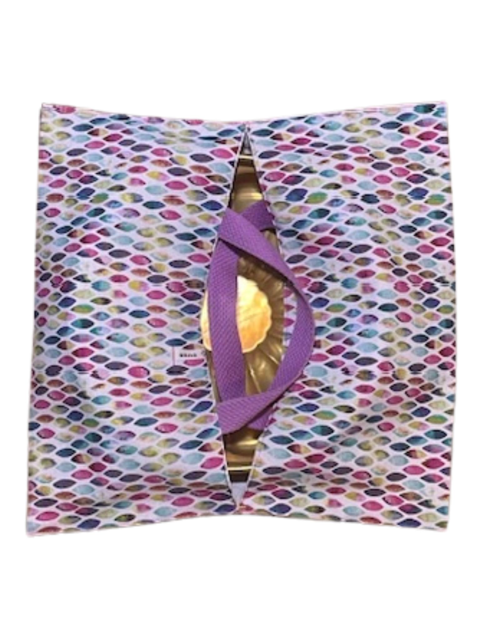 anna * pollack, Cake Boy, Kuchen-, Torte-, Quiche- oder Pizzatragetasche, Baumwolle bunt gemustert, Kuchenform innen