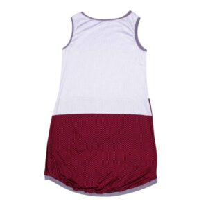 Sommerkleid Sonnenbrise bordeaux grau , Jersey, Ansicht Rücken